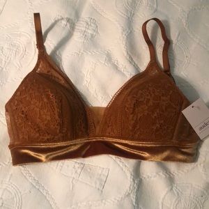 Bralette size small. Color dark orange.